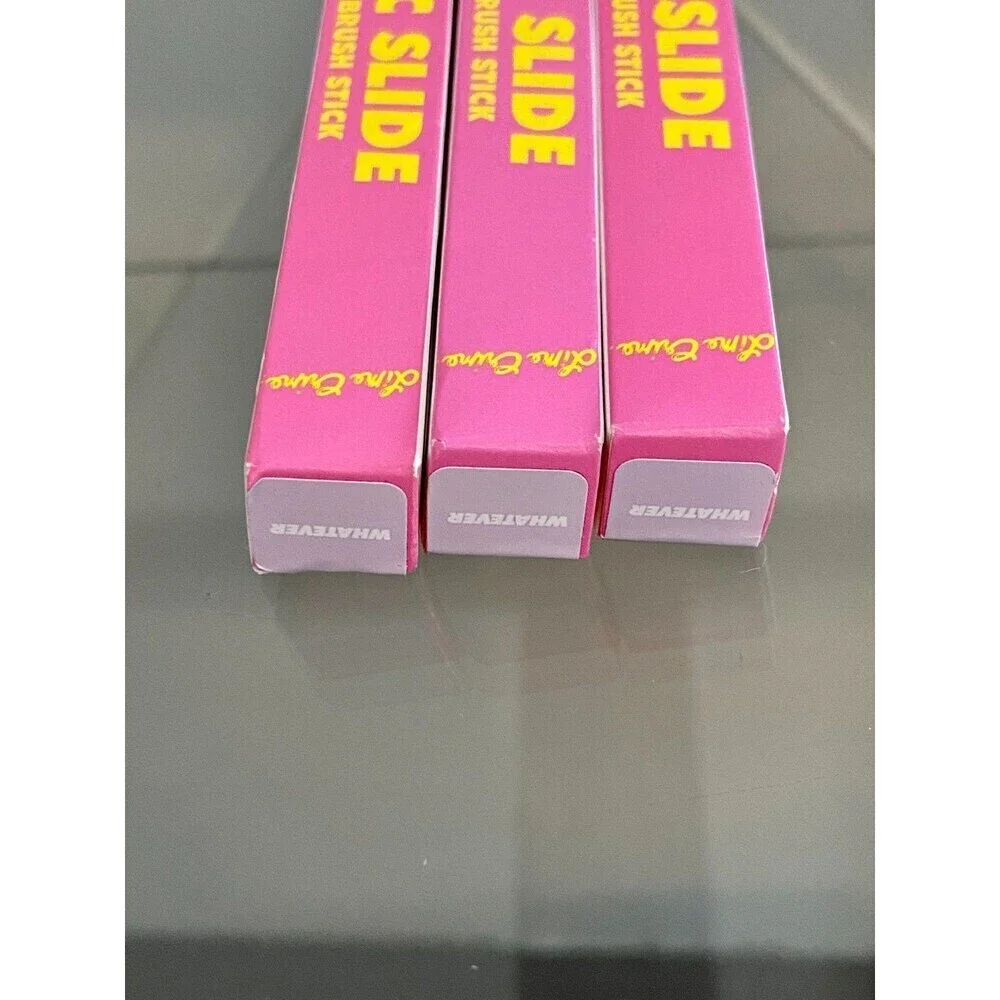 (3) Lime Crime Electric Slide Eyeshadow & Brush Stick Whatever NEW NIB Set Bundl